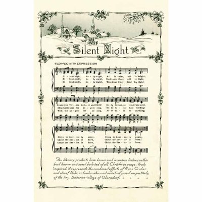 Vintage Christmas card Silent Night
